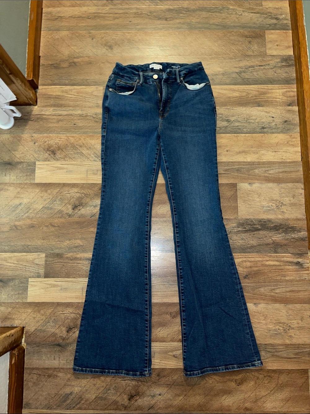 Good American Good Legs Flare jeans size 8/29 33.5 inseam stretchy